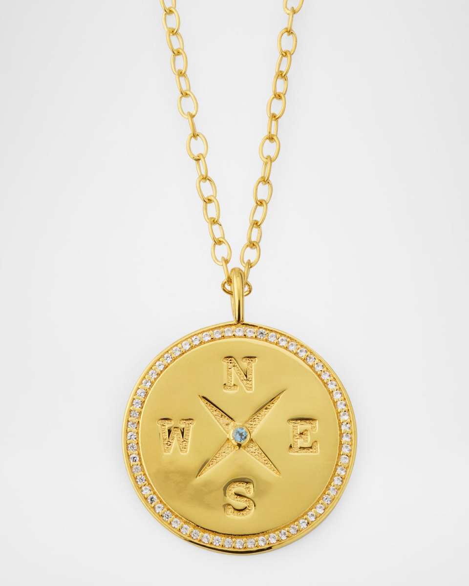 True North Compass Charm Necklace